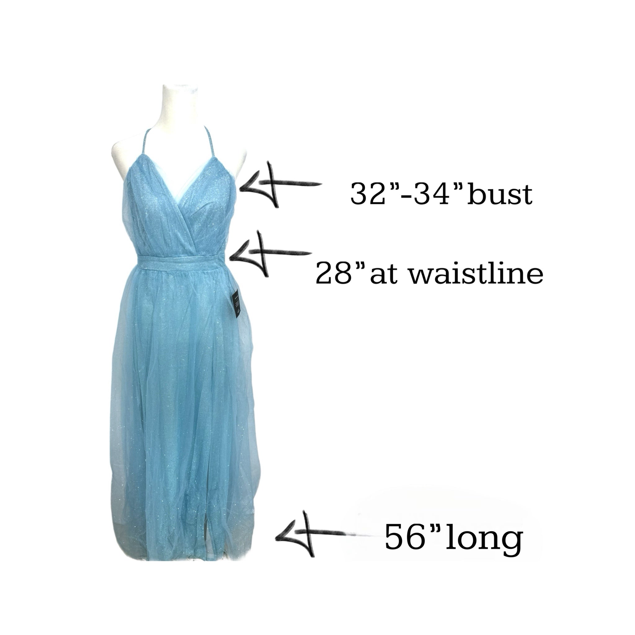 Lulus Enchanting Allure Light Blue Sparkly Tulle Maxi Dress