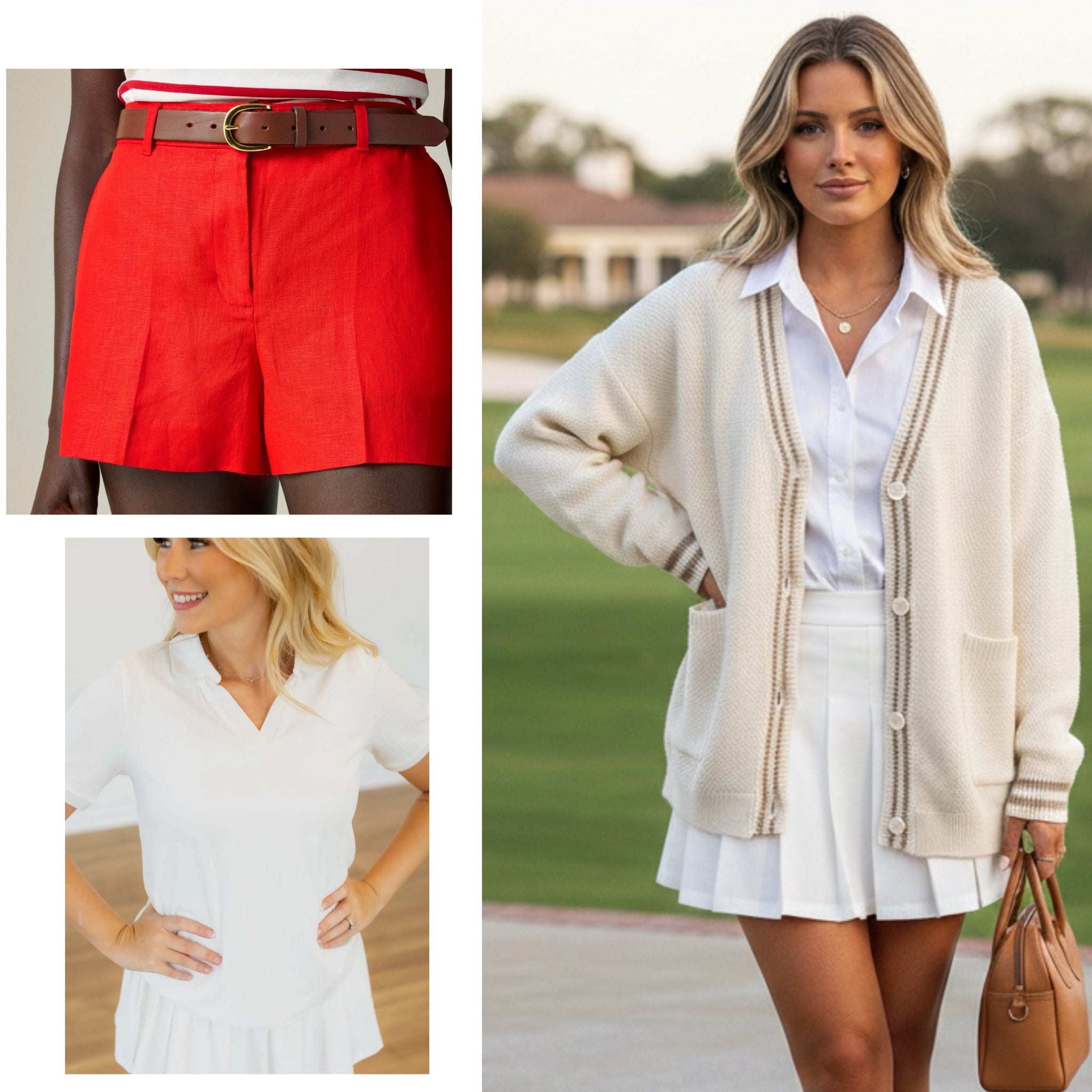 The "Hamptons" Capsule Set: J.Crew Linen Shorts & Grace + Emma Knits 3 Pc