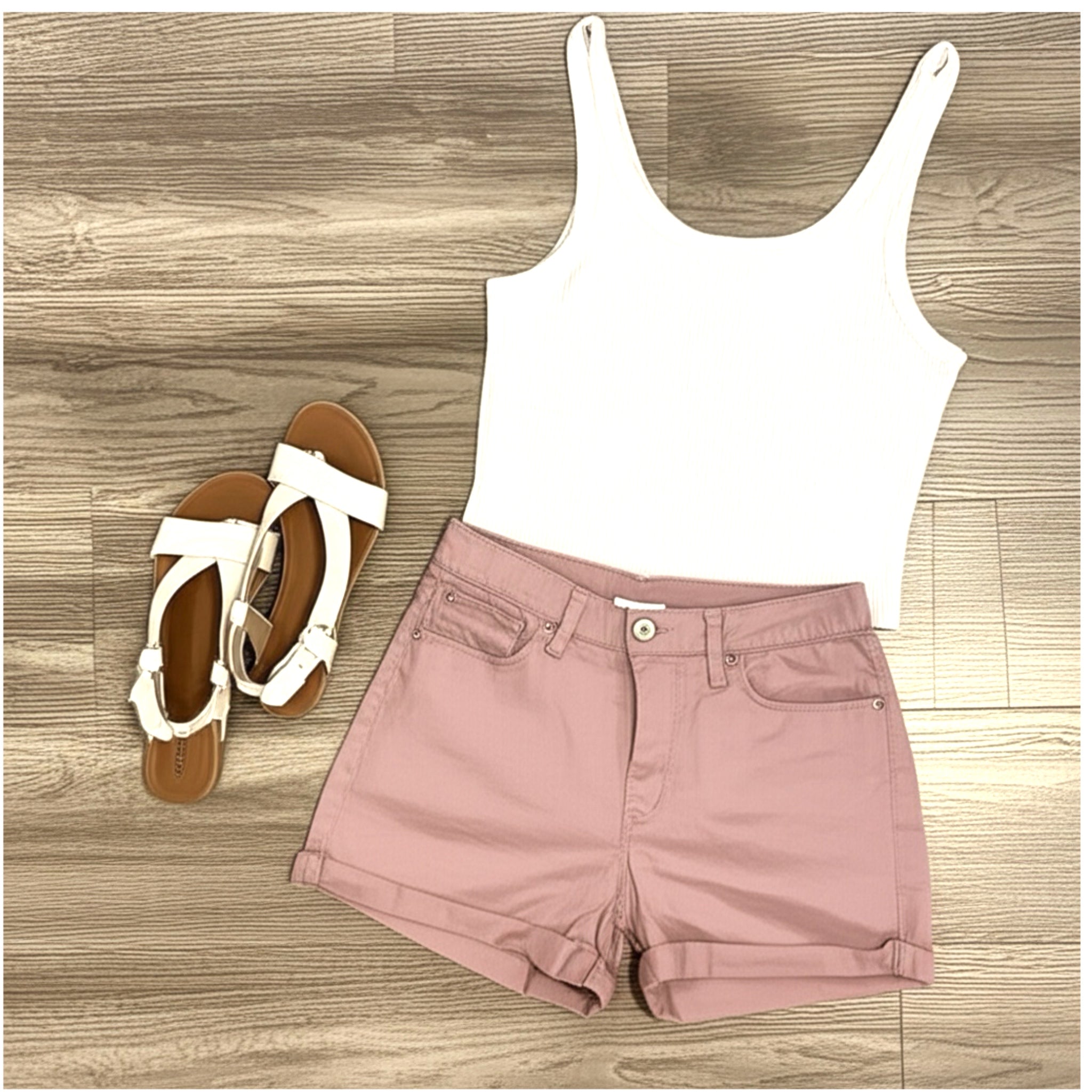 STITCH FIX STS BLUE Molly Shorts Women’s Dusty Rose 10” High Rise