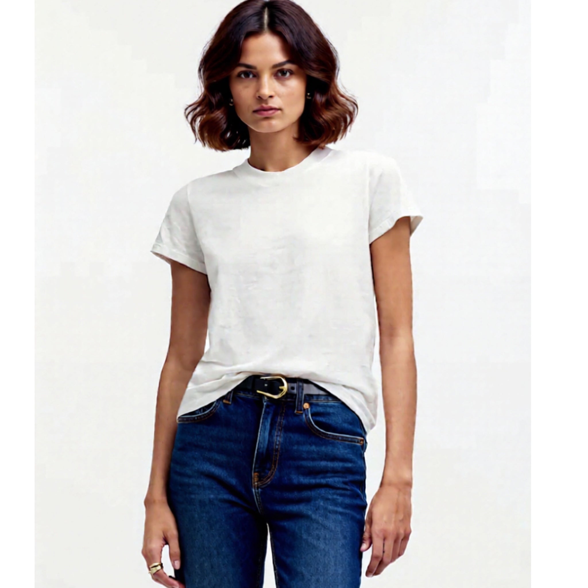 MADEWELL Premium Standard The Shrunken Tee in White