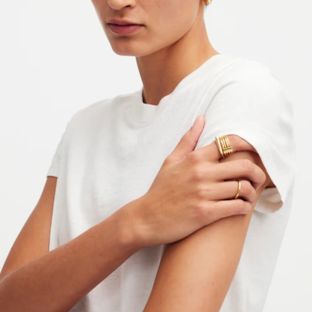 MADEWELL Premium Standard The Shrunken Tee in White