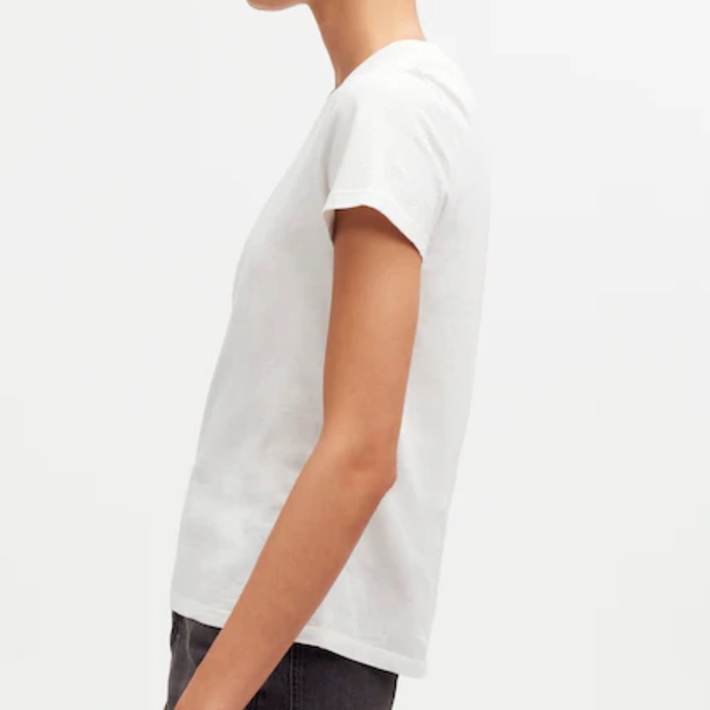 MADEWELL Premium Standard The Shrunken Tee in White