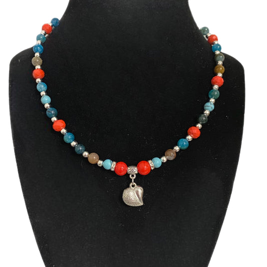 Bella Southwestern Style Gemstone Beaded Necklace 15-18” - East Coast Bella LLC