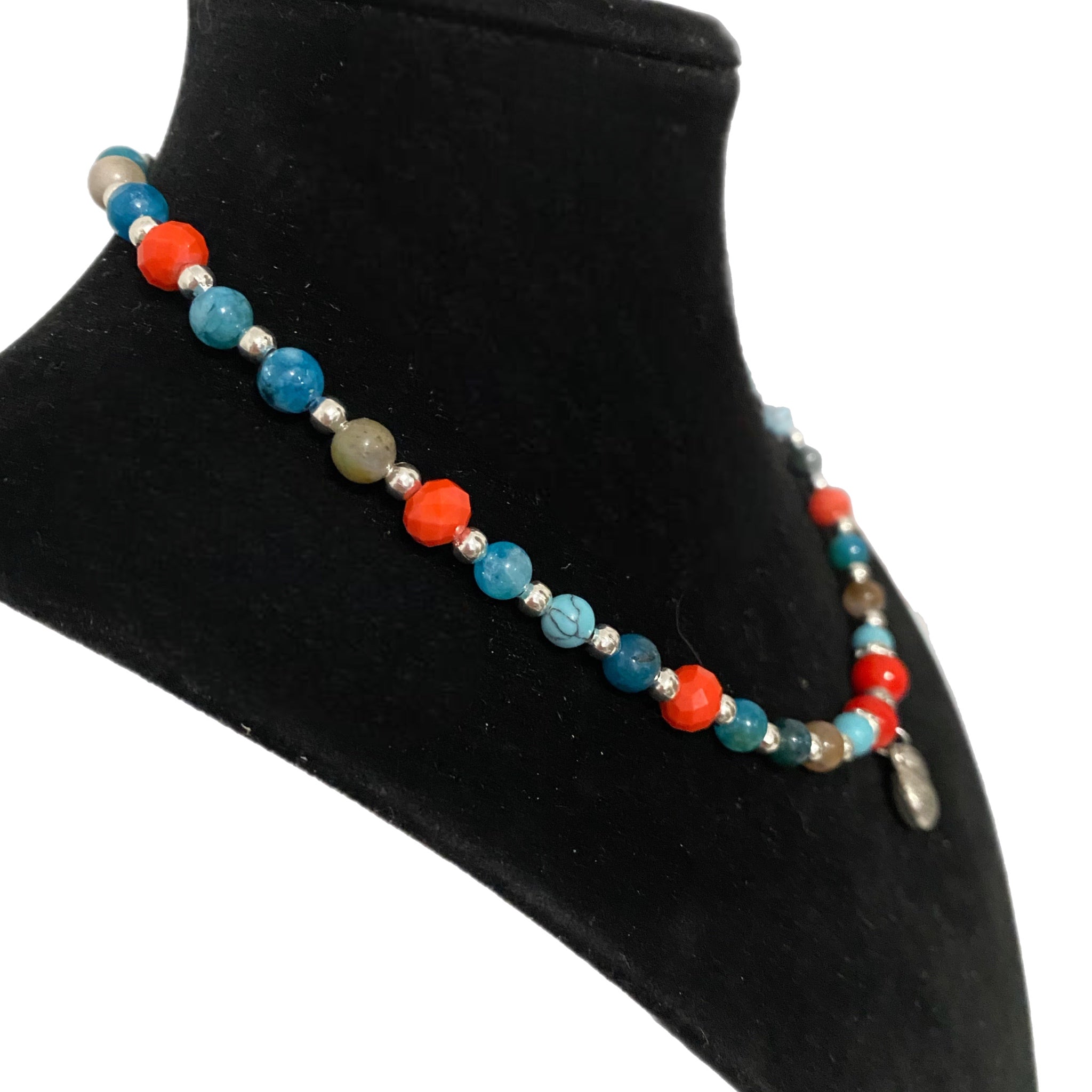 Bella Southwestern Style Gemstone Beaded Necklace 15-18” - East Coast Bella LLC
