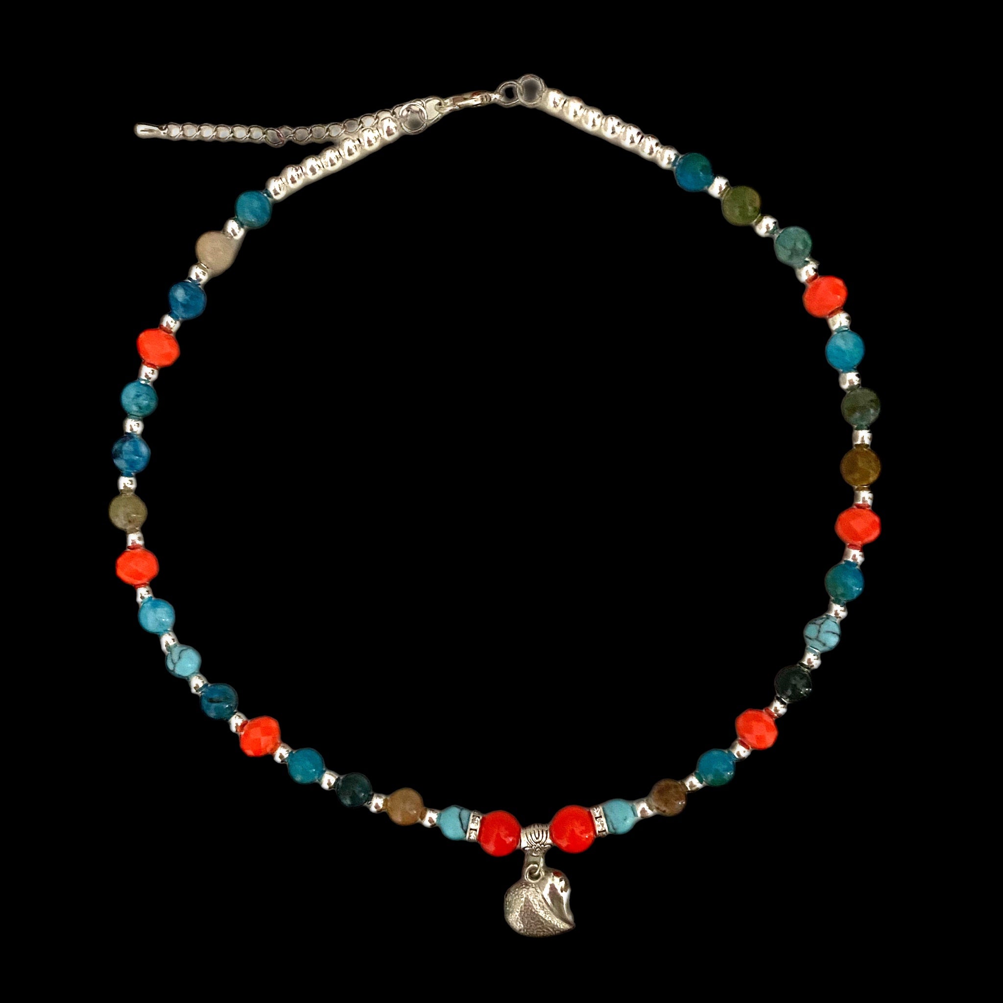 Bella Southwestern Style Gemstone Beaded Necklace 15-18” - East Coast Bella LLC